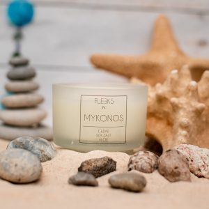 Mykonos Luxury Candle 200ml - Cedar, Sea Salt, Aloe
